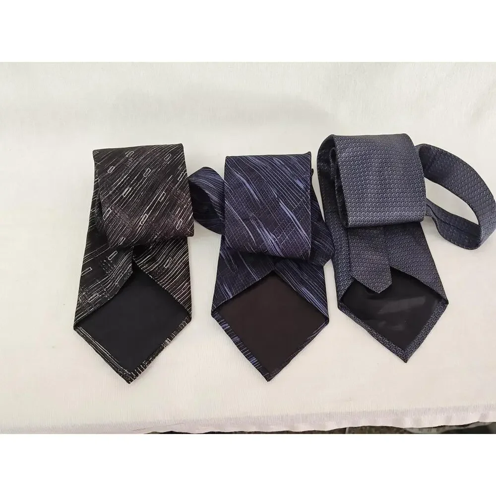 Oscar De La Renta Silk Tie Necktie Paisley Design Mens Neckwear Classic lot of 3